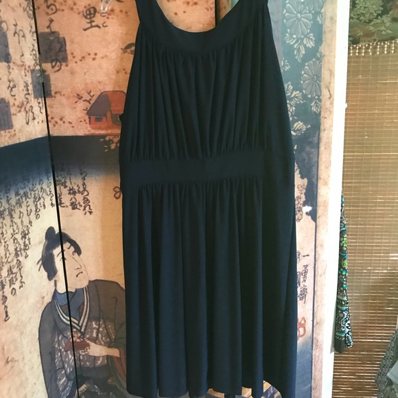 Navy Dress with Silver Embellishments - Picture 3 of 4